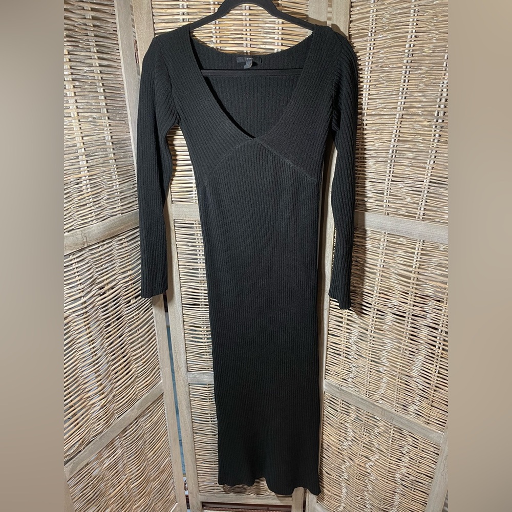 Trois the Label Devon Knit Sweater Dress with Back Slit - size 3